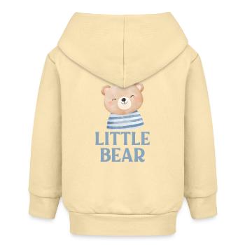 Kleiner Bär Strampler – Perfektes Geschenk für die Babyparty - Baby Organic Kapuzenjacke Baby Connector von Stanley/Stella - Creme - Hinten
