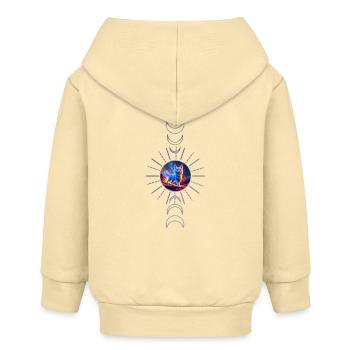 Wunderbare blaue Katze. - Baby Organic Kapuzenjacke Baby Connector von Stanley/Stella - Creme - Hinten