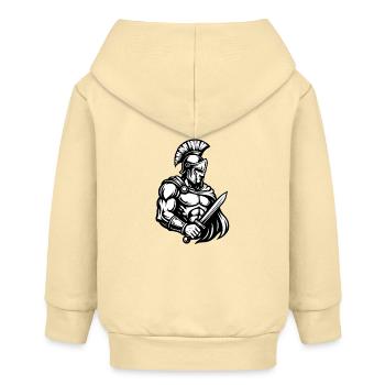 Soldat romain - Veste à capuche bébé bio Stanley/Stella - crème - Dos