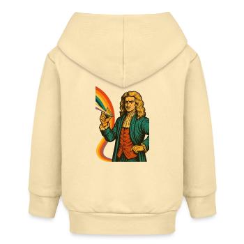 Psychedelic Art Big Count - Baby Organic Zip-up Hoodie by Stanley/Stella - cream - Back