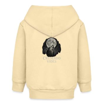 Majestätischer Wolf - Baby Organic Kapuzenjacke Baby Connector von Stanley/Stella - Creme - Hinten