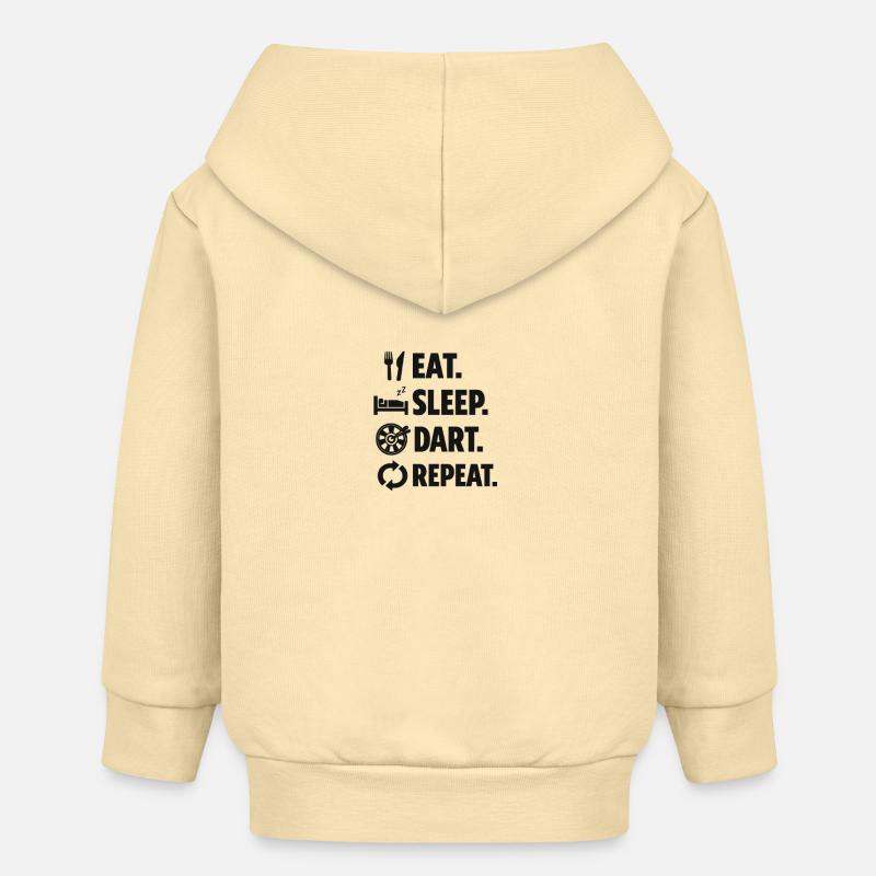 Mange des fléchettes pour dormir Répète - Veste à capuche bébé bio Stanley/Stella - crème
