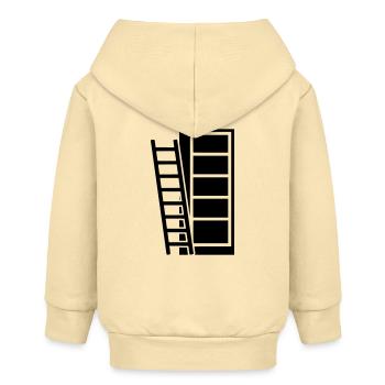 Bücherregal Leiter Bibliothek - Baby Organic Kapuzenjacke Baby Connector von Stanley/Stella - Creme - Hinten