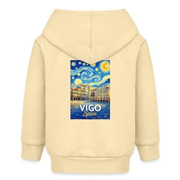 Vigo Spain - Baby Organic Kapuzenjacke Baby Connector von Stanley/Stella - Creme - Hinten