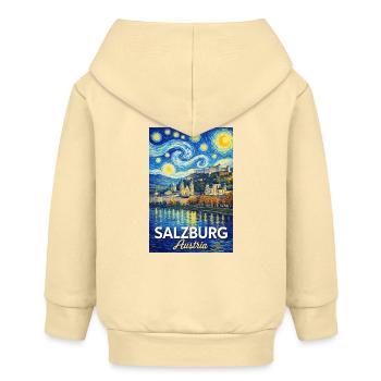 Salzburg, Österreich - Baby Organic Kapuzenjacke Baby Connector von Stanley/Stella - Creme - Hinten