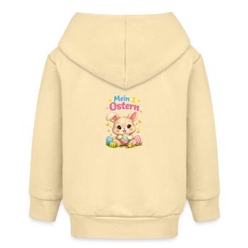 Mein 1. Ostern Baby Osterhase süß - Baby Organic Kapuzenjacke Baby Connector von Stanley/Stella - Creme - Hinten