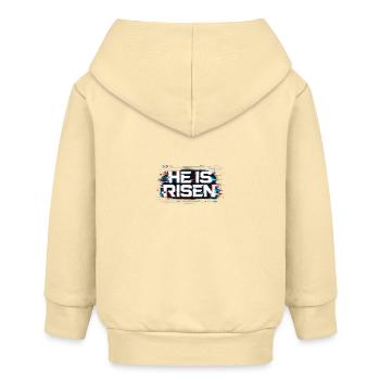 Il est ressuscité - Veste à capuche bébé bio Stanley/Stella - crème - Dos