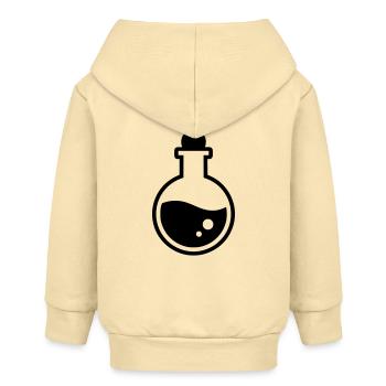 Zaubertrank Flasche Magie - Baby Organic Kapuzenjacke Baby Connector von Stanley/Stella - Creme - Hinten