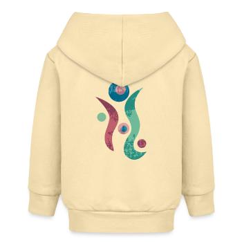 Yoga design_43 - Veste à capuche bébé bio Stanley/Stella - crème - Dos