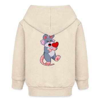 Maus Braut Schleier Hochzeit - Baby Organic Kapuzenjacke Baby Connector von Stanley/Stella - Natur - Hinten