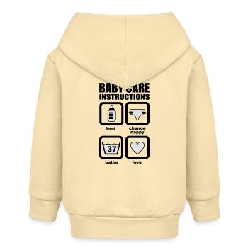 Baby - Baby Organic Kapuzenjacke Baby Connector von Stanley/Stella - Creme - Hinten