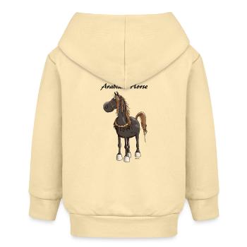 Cheval Arabe Mignon - Chevaux - Veste à capuche bébé bio Stanley/Stella - crème - Dos