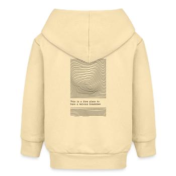 C’est un bon endroit pour une dépression nerveuse. - Veste à capuche bébé bio Stanley/Stella - crème - Dos