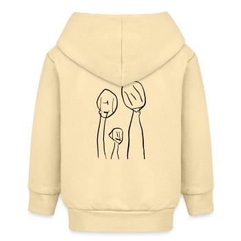 my people - Baby Organic Zip-up Hoodie by Stanley/Stella - cream - Back