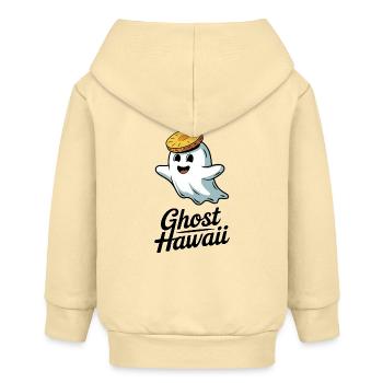 Hawaï fantôme - Veste à capuche bébé bio Stanley/Stella - crème - Dos