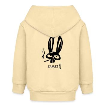 ZAJAZZ - Baby Organic Zip-up Hoodie by Stanley/Stella - cream - Back