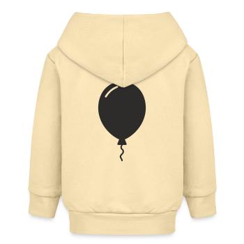Luftballon – Party, Leichtigkeit & Gute Laune - Baby Organic Kapuzenjacke Baby Connector von Stanley/Stella - Creme - Hinten
