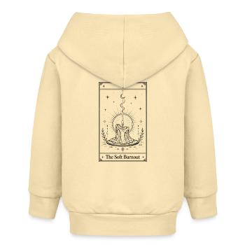 Sanfter Burnout | Tarotkarte - Baby Organic Kapuzenjacke Baby Connector von Stanley/Stella - Creme - Hinten