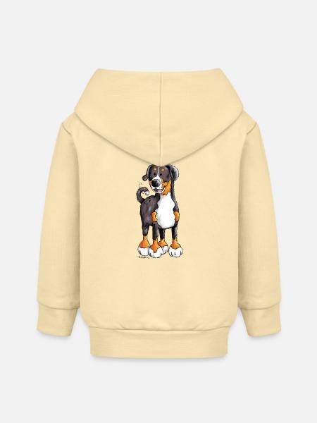 Der Appenzeller Sennenhund - Baby Organic Kapuzenjacke Baby Connector von Stanley/Stella - Creme