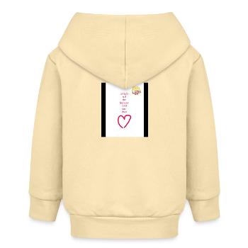 Urlaub - Baby Organic Kapuzenjacke Baby Connector von Stanley/Stella - Creme - Hinten