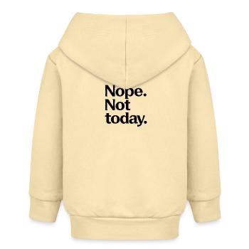 Nein. Nicht Heute. - Baby Organic Kapuzenjacke Baby Connector von Stanley/Stella - Creme - Hinten