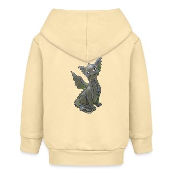 einfacher Drache - Baby Organic Kapuzenjacke Baby Connector von Stanley/Stella - Creme - Hinten