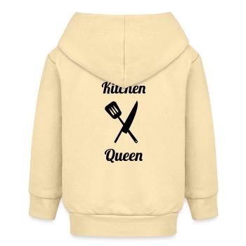 Kitchen Queen - Baby Organic Kapuzenjacke Baby Connector von Stanley/Stella - Creme - Hinten