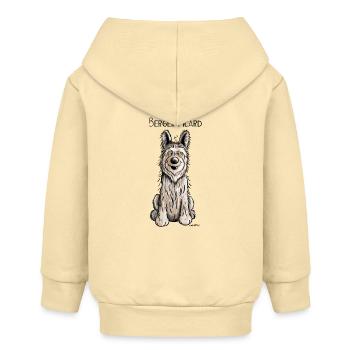 Lustiger Berger Picard -.Hund - Dog - Comic - Baby Organic Kapuzenjacke Baby Connector von Stanley/Stella - Creme - Hinten