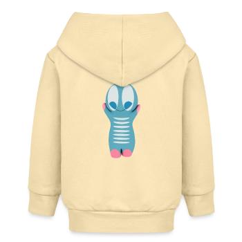 Niedliche Kawaiifigur - Baby Organic Kapuzenjacke Baby Connector von Stanley/Stella - Creme - Hinten