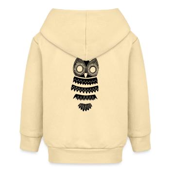 Die Schwarze Eule - Baby Organic Kapuzenjacke Baby Connector von Stanley/Stella - Creme - Hinten