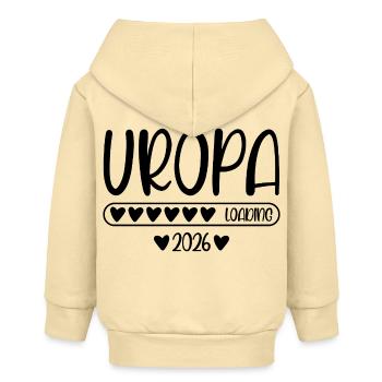 Uropa 2026 loading - Baby Organic Kapuzenjacke Baby Connector von Stanley/Stella - Creme - Hinten