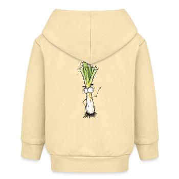 Lauch - Baby Organic Kapuzenjacke Baby Connector von Stanley/Stella - Creme - Hinten