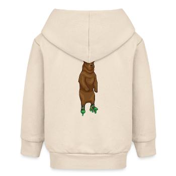 Bär Patins à roues alignées - Veste à capuche bébé bio Stanley/Stella - écru doux - Dos