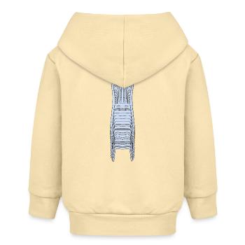 Gestapelte Plastik-Monobloc-Stühle - Baby Organic Kapuzenjacke Baby Connector von Stanley/Stella - Creme - Hinten