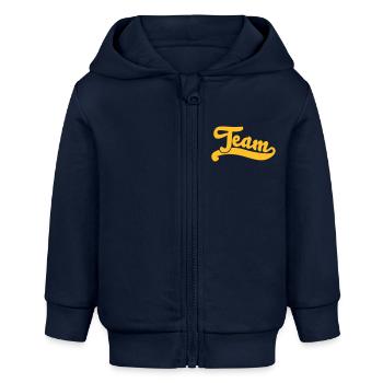 team - Veste à capuche bébé bio Stanley/Stella - bleu marine - Devant