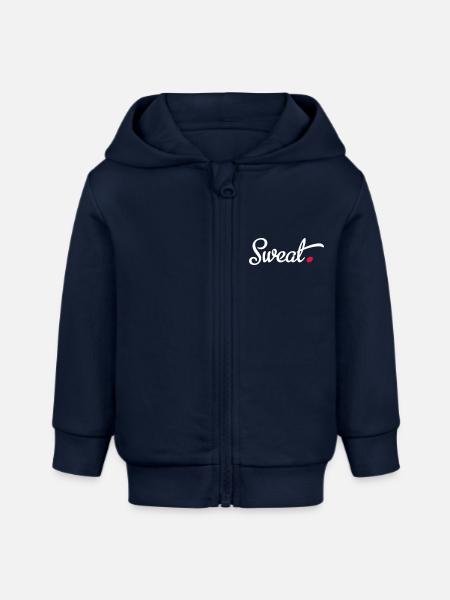 Trainieren - Baby Organic Kapuzenjacke Baby Connector von Stanley/Stella - Navy