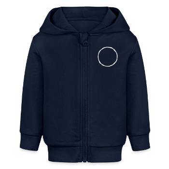 cercle - Veste à capuche bébé bio Stanley/Stella - bleu marine - Devant