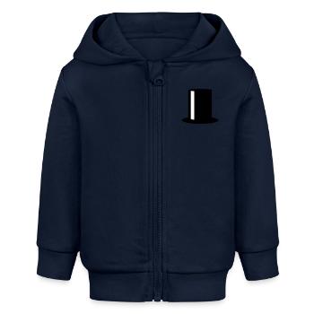 Top Hat - Baby Organic Kapuzenjacke Baby Connector von Stanley/Stella - Navy - Vorne