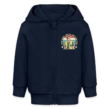 Safety Officer Stay Safe Or Public Safety Officer - Baby Organic Kapuzenjacke Baby Connector von Stanley/Stella - Navy - Vorne