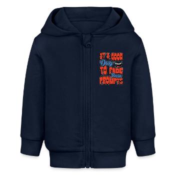 Behavioral Therapist It's A Good Behavioral Tech - Baby Organic Zip-up Hoodie by Stanley/Stella - navy - Front
