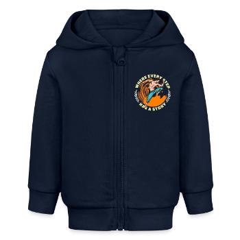 Dance Teacher Where Every Step Has Choreography - Baby Organic Zip-up Hoodie by Stanley/Stella - navy - Front