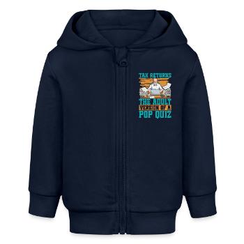 Accounting Tax Returns The Adult Version Finance - Baby Organic Kapuzenjacke Baby Connector von Stanley/Stella - Navy - Vorne
