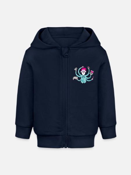 Multi Tasking - Baby Organic Kapuzenjacke Baby Connector von Stanley/Stella - Navy