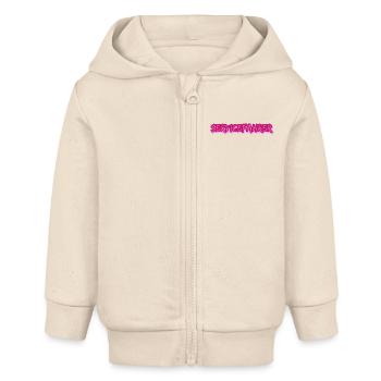 Job Service Driver - Veste à capuche bébé bio Stanley/Stella - écru doux - Devant