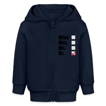 Doktor - Baby Organic Kapuzenjacke Baby Connector von Stanley/Stella - Navy - Vorne