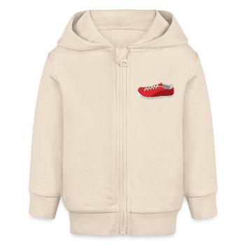 Schuh Rendering - Baby Organic Kapuzenjacke Baby Connector von Stanley/Stella - Natur - Vorne