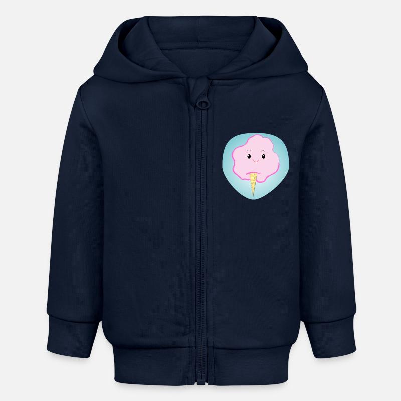 Joyeuse barbe à papa - Cadeau - Idée cadeau - Veste à capuche bébé bio Stanley/Stella - bleu marine