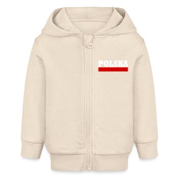 Polska - Baby Organic Kapuzenjacke Baby Connector von Stanley/Stella - Natur - Vorne