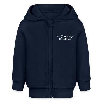 Horizon du Sauerland - Veste à capuche bébé bio Stanley/Stella - bleu marine - Devant