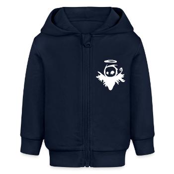 Dunkler Engel - Baby Organic Kapuzenjacke Baby Connector von Stanley/Stella - Navy - Vorne